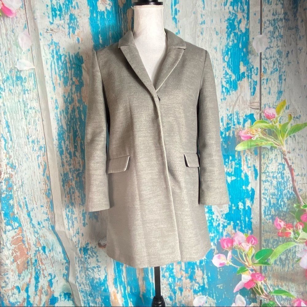 Topshop petite oversized grey blazer
